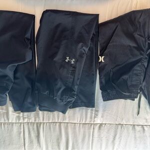 Boys Athletic Pants Bundle Youth Medium / 10-12 – Under Armour & Hurley Joggers